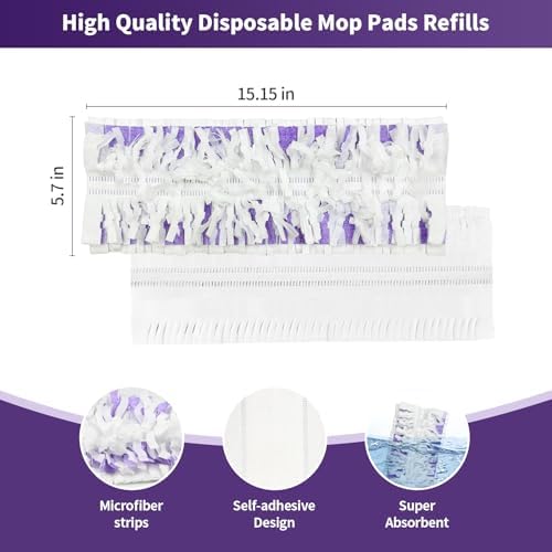 BYOFI 16 Pack PowerMop Replacement Mop Pads