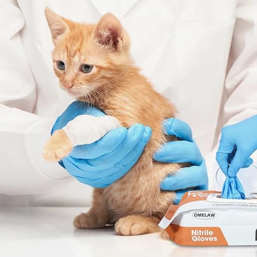 OMELAW Nitrile Gloves 4 Mil Re-sealable Pack