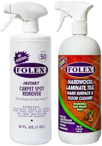 FOLEX Instant Carpet Spot Remover Floor Cleaner Bundle