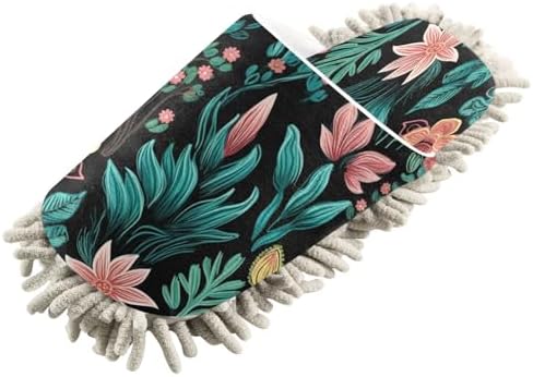 Zhirexin Comfort Cleaning Slippers with Microfiber Mop Pad
