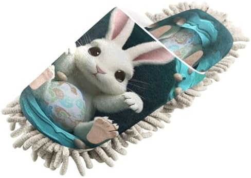Bulletgxll Easter Rabbit Paws Cleaning Slippers 1