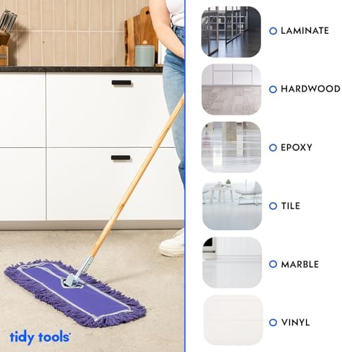 36 Inch Purple Commercial Dust Mop Floor Sweeper