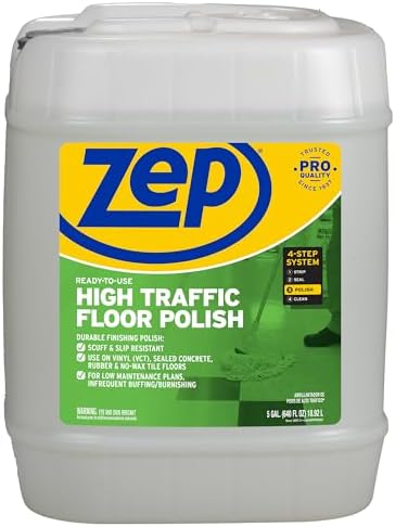 Zep High Traffic Floor Polish 5 Gal Pail