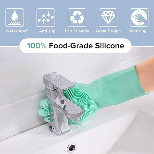 Louis Donn Food Grade Silicone Dish Scrub Gloves