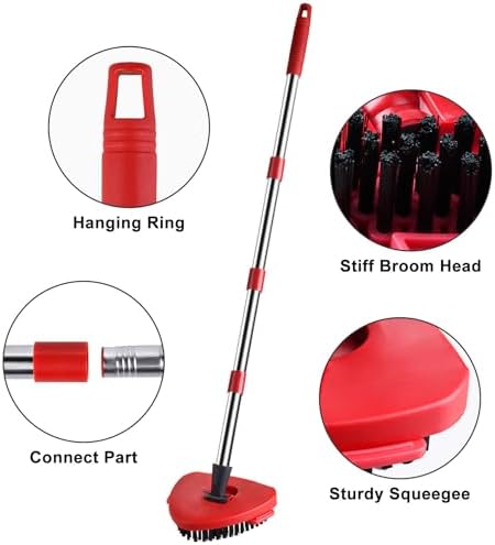 HiBaBy Spin Mop Replacement Heads with Handle Set