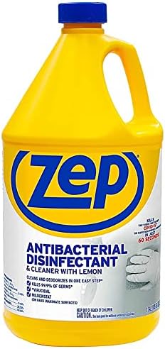 Zep Antibacterial Cleaner with Lemon 1 Gallon Case of 2 1