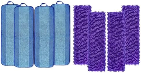 KEEPOW Microfiber Cleaning Pad 18 Inch 44 Pack Washable Reusable