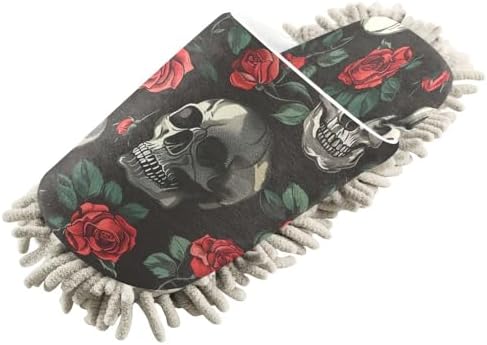 Zhirexin Rose Skulls Cleaning Slippers