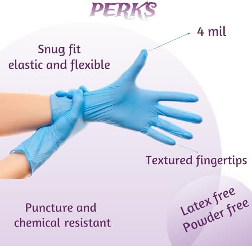 OMELAW Nitrile Gloves 4 Mil Re-sealable Pack