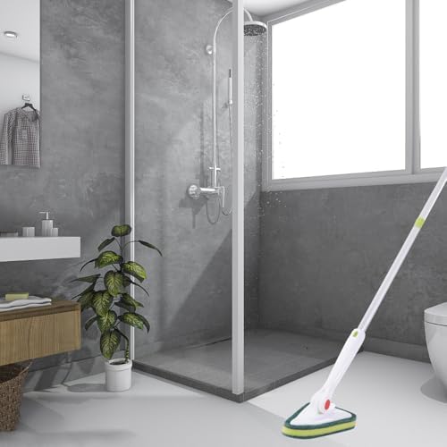 2pcs Floor Brush Head Replacement for Bathroom Cleaning