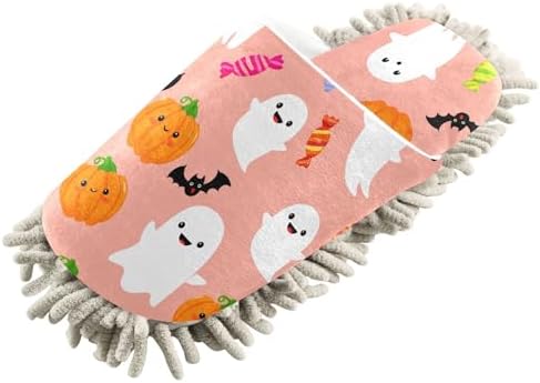 Burbuja Pumpkins Boo Mop Slippers for Women Men
