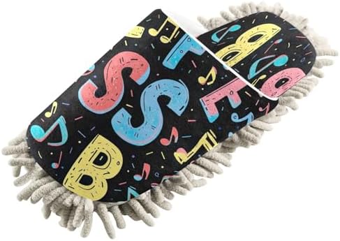 Zhirexin Colorful Cartoon Mop Slippers