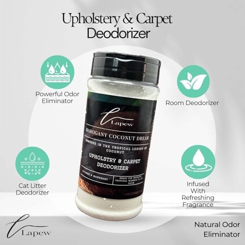 Lapew Mahogany Coconut Dream Bundle - Carpet Deodorizer Scented Mop Set