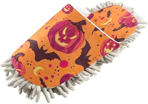 Zhirexin Halloween Red Pumpkin Cleaning Slippers 1