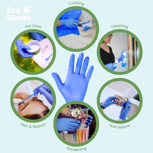 Eco Gloves Biodegradable Nitrile Powder Free Food Prep Cleaning