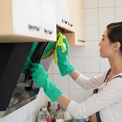 GAYISIC Reusable Kitchen Cleaning Gloves 2 Pairs