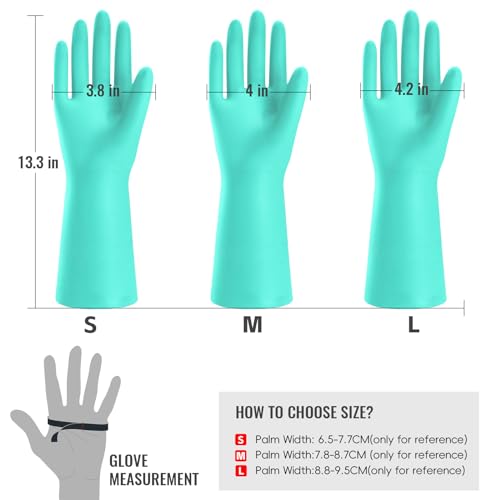 KAQ Reusable Non-Slip Rubber Kitchen Gloves