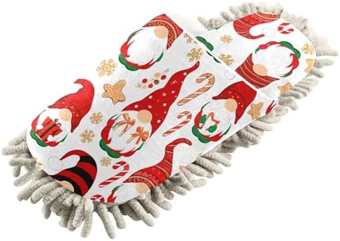 Burbuja Christmas Gnomes Mop Slippers for Women Men 1