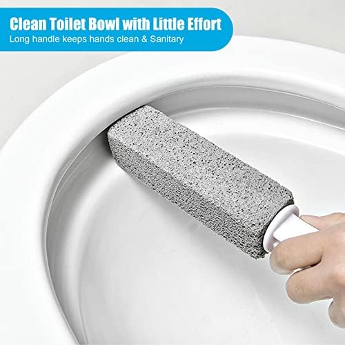Nonley Pumice Stone Toilet Cleaner with Handle 4 Pack