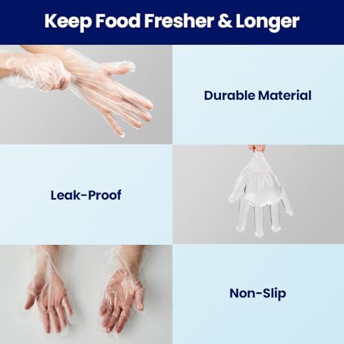 Cleanwrap Disposable Gloves LDPE BPA Free