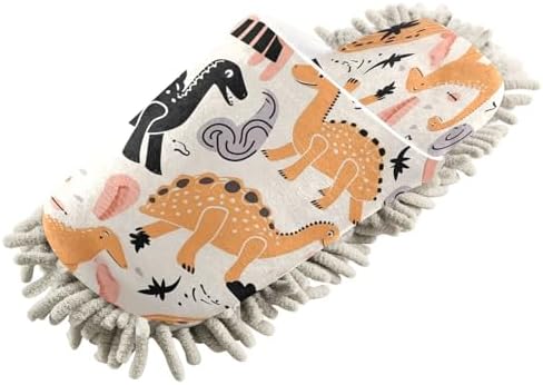 Bulletgxll Colorful Dinosaurs Cleaning Slippers L