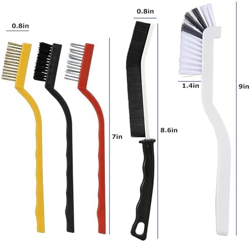 12Pcs Cleaning Brush Set with Scraper and Corner Tools