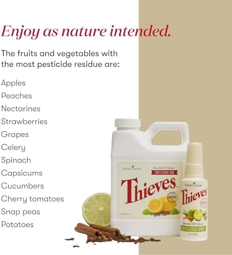 Young Living Thieves Fruit Veggie Soak 16 fl oz
