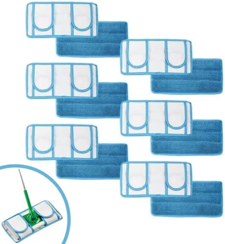 Old Home Kitchen Microfiber Reusable Mop Pads 6 Pack