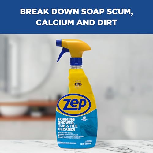 Zep Foaming Tub Tile Cleaner - 32 oz Case of 4 No Scrub