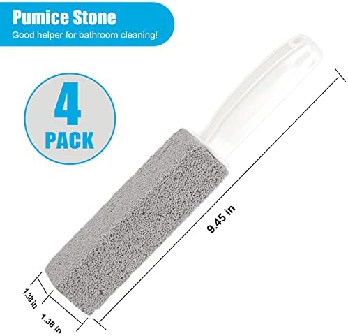 Nonley Pumice Stone Toilet Cleaner with Handle 4 Pack