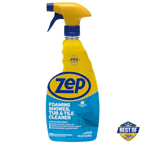 Zep Foaming Tub Tile Cleaner - 32 oz Case of 4 No Scrub