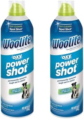 Woolite Oxy Deep Power Shot Fresh Scent Carpet Spot Cleaner 14 oz