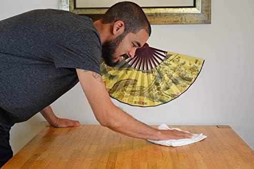 GREEN LIFESTYLE Gold Stripe Terry Bar Mop Cleaning Rags 12-Pack