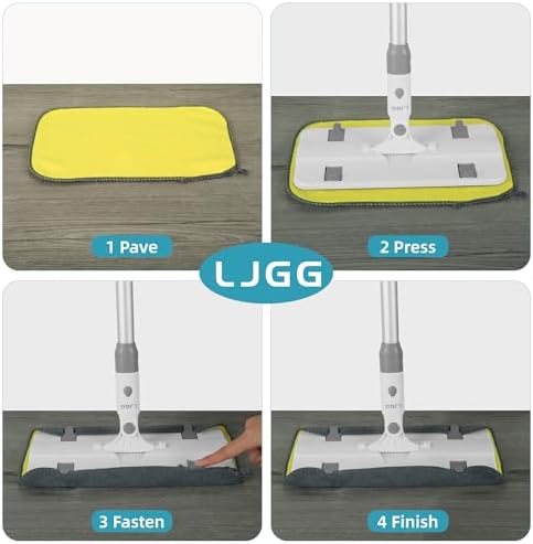 LJGG Microfiber Mop for Hardwood Tile Floors