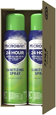 Microban Disinfectant Spray 24 Hour Protection 2 Count