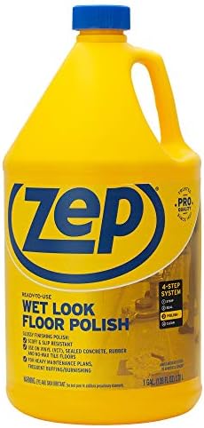 Zep Wet-Look Floor Polish - 1 Gallon Long Lasting Shine