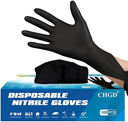 CHGD Disposable Nitrile Gloves Powder-Free Medium to XLarge