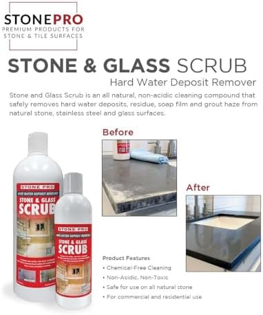 Stone Pro Stone and Glass Scrub - Hard Water Stain Remover 1