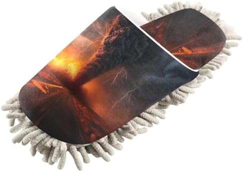 FLildon Microfiber Mop Slippers for Men Women Size L