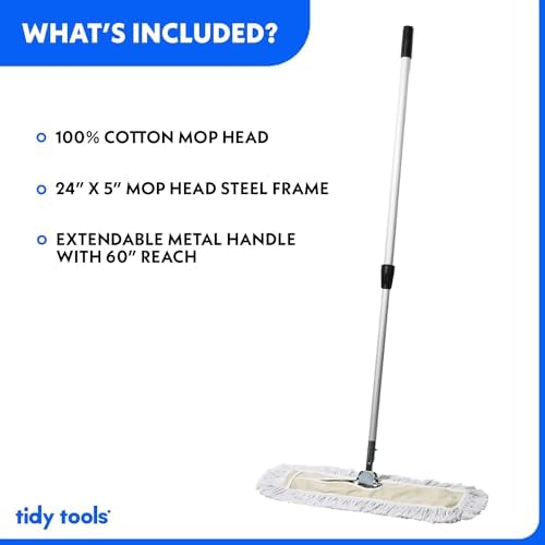 Tidy Tools Commercial Dust Mop - 24 Inch for Hardwood