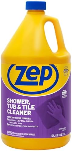 Zep No Scrub Shower Cleaner - 1 Gallon Case of 4 1