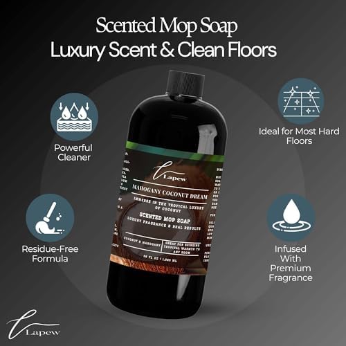 Lapew Mahogany Coconut Dream Bundle - Carpet Deodorizer Scented Mop Set