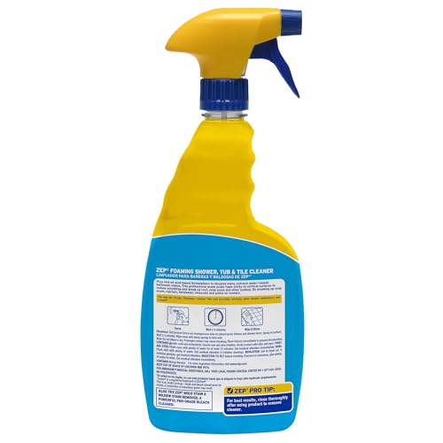 Zep Foaming Tub Tile Cleaner - 32 oz Case of 4 No Scrub