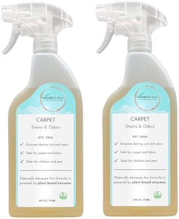 Naturally Its Clean Carpet Stains Odors Cleaner 24oz x 2 Pack