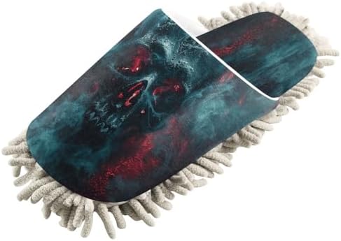 Green Misty Skeleton Cleaning Slippers