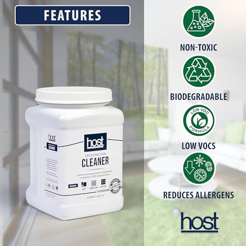 HOST Dry Extraction Cleaner - Natural Non-Toxic Biodegradable Floor Carpet Cleaner