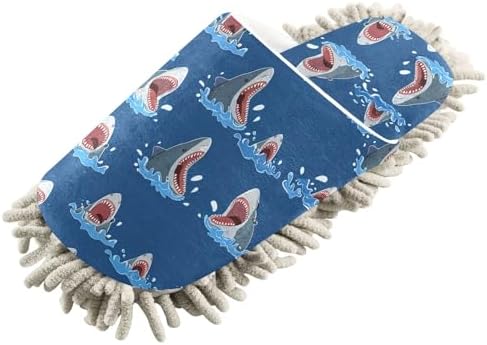 Burbuja Cartoon Sharks Cleaning Slippers for Home Kitchen