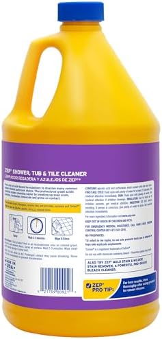 Zep No Scrub Shower Cleaner - 1 Gallon Case of 4 1