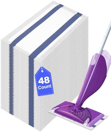 YagoDago 48 Count Multi-Layer Dry Floor Mop Pads