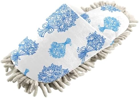 Burbuja Mop Slippers for Home Cleaning Absorbent Quiet